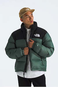 Down Jackets Mens: THE NORTH FACE Mens 96 Retro Nuptse Jacket Duck Green Tnf Black
