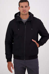 SWANNDRI Whitlow V2 Mens Canvas Hoodie Black