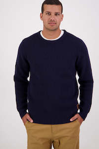 SWANNDRI Fistral Waffle Knit Navy