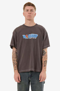 Tees Long Sleeve Mens: WORSHIP Be Cool Tee Worn Black