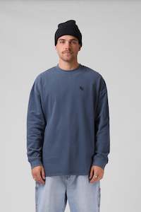 RPM V2 Sanded Ls Tee Navy Wash