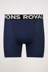 Underwear Mens: MONS ROYALE Mens Hold 'Em Boxer Logo Midnight