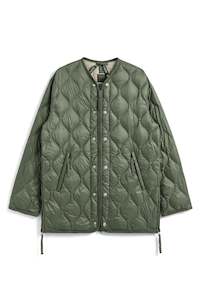 Down Jacket Womens: TAION Military M65 Liner With Zip Down Jacket Soft Shell Olive