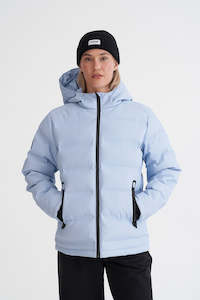 Down Jacket Womens: HUFFER Womens Superdown Mist Blue