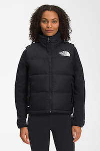 Down Vest Womens: THE NORTH FACE Womens 96 Retro Nuptse Vest Recycled Tnf Black