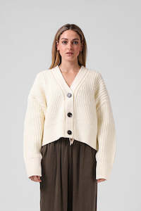 RPM Chunky Cardigan Cream