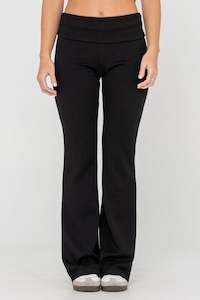 RUSTY Hilton Low Rise Bootleg Track Pant Black