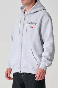 Hoodies Mens: S DOUBLE Cities Zip Thru Hood Ash Heather