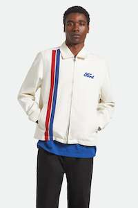 BRIXTON Ford Number One Garage Jacket Wimbledon White