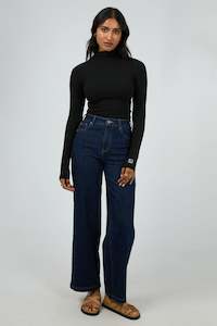 Sale: ALL ABOUT EVE Icon Mock Neck Ls Top Black