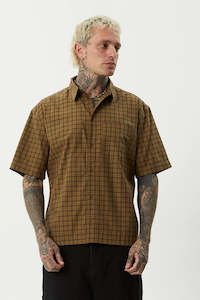 AFENDS Challanger Check Short Sleeve Shirt Elmwood