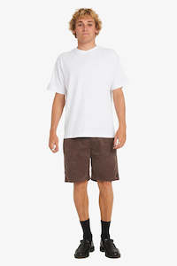 Shorts Mens: RVCA Escape Elastic Cord Short 2 Chocolate