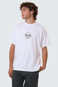 Tees Mens: THRILLS Og Strength Merch Fit Tee White