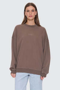 THRILLS Thrills Workwear Rib Cocoon Panel Crew Falcon
