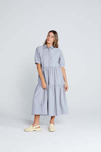 Dresses Womens: THING THING Luna Dress Onyx Grain