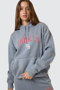 THRILLS Stadium Fleece Hood Smog