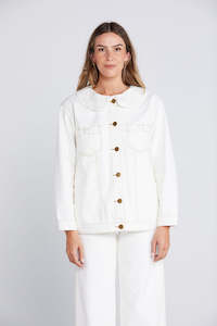 THING THING Bowtique Shacket Off White