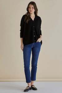 BETTY BASICS Hampton Cardigan Black