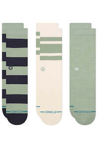 Socks: STANCE Townie Crew 3 Pack Seagreen