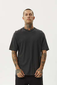 AFENDS Classic Retro Fit Tee Stone Black