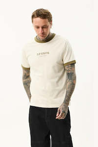 Afends: AFENDS Mix Up Ringer Tee Moonbeam
