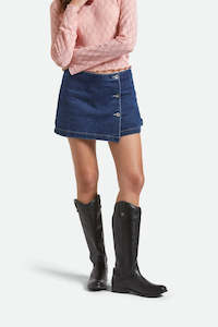 BRIXTON Wrap Skort Rinse Denim