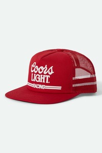 Womens All: BRIXTON Coors Light Racing Mp Trucker Coors Red White