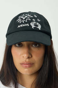 AFENDS Sunbake Panelled Cap Black