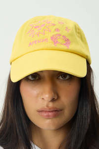 AFENDS Sunbake Panelled Cap Lemon