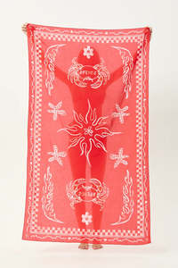 Towel: AFENDS Calda Sarong Tomato