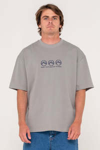 Tees Mens: RUSTY Crusoe Heavy Tee Ultimate Grey