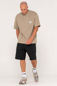 RUSTY Steezy Heavy Tee Khaki