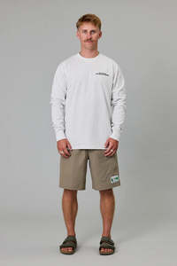 JUST ANOTHER FISHERMAN Casting And Mending Sea Ls Tee Silver Marle