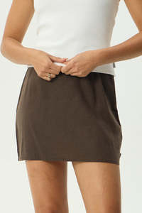 Skirts Womens: AFENDS Lilo Mini Skirt Coffee