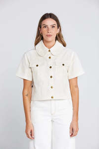 Tops Womens: THING THING Zephrya Top Creamy Daisy