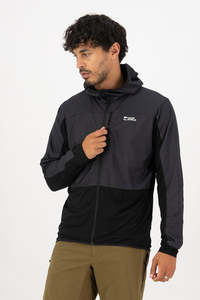 Mens Mons Royale Merino: MONS ROYALE Mens Diversion Merino Wind Jacket Acc Lock Up Black