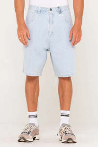 Mens: RUSTY Flip Daddy 2 0 Jort Sky Blue Heather