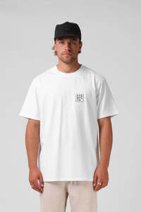 Mens: RPM Base Tee White