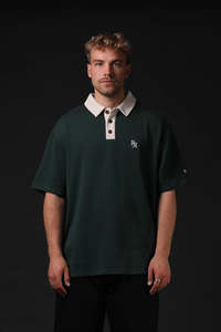 Mens: RPM Contrast Polo Bottle Cream