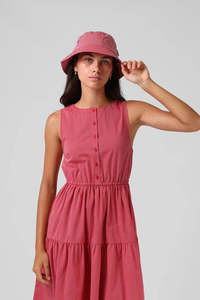 RPM Bucket Hat Red Pinstripe