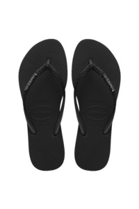 Jandals: HAVAIANAS Slim Glitter II Black Black 1069