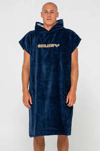 RUSTY Just Surfing Change Towel Navy Blue