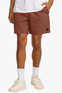 RVCA Escape Elastic Short Red Earth
