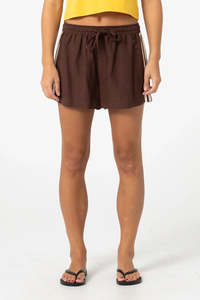 Shorts Womens: RUSTY Palm Springs Comp Lounge Short Java