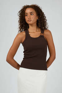 ALL ABOUT EVE Sierra Tank Brown