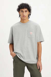 LEVI'S Ss Workwear Tee Mid Tone Grey Heather