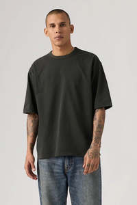 LEVI'S Heavyweight Loose Tee Garment Dyed Jet Black