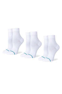 STANCE Icon Quarter 3 Pack White