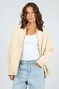 Jackets Womens: SILENT THEORY Rory Barn Jacket Chalk