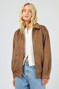 Jackets Womens: ALL ABOUT EVE Kira Bomber Tan